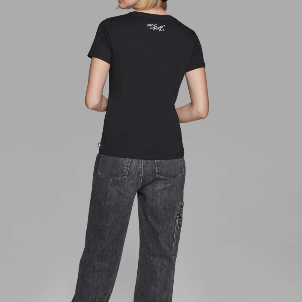 Karl’s Lagerfeld Black Graphic women’s T-Shirt - Picture 4 of 4